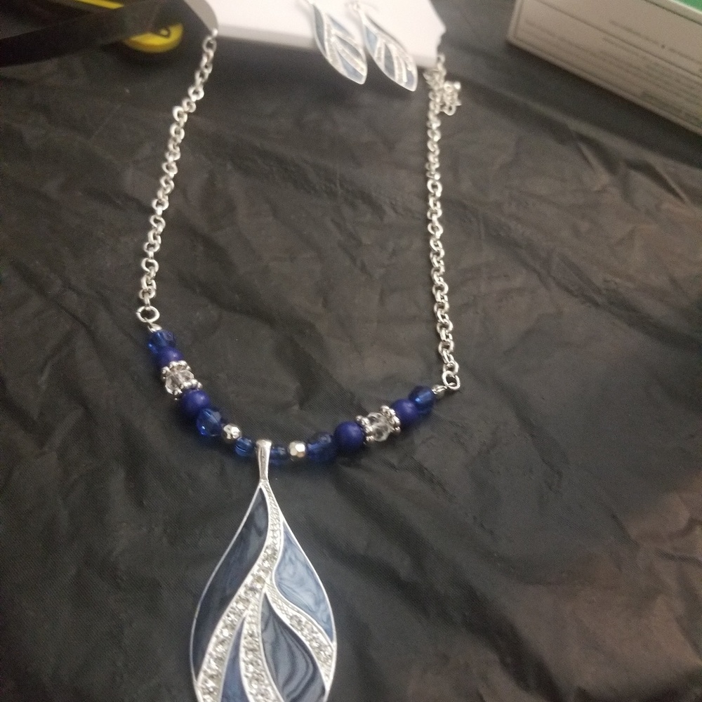 Blue necklace